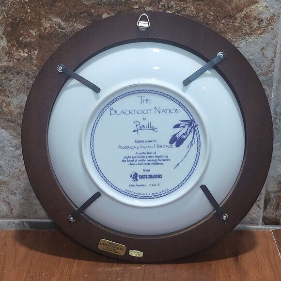 Vague Shadows The Blackfoot Nation Decorative Collector Plate by Perillo Eighth - Picture 3 of 16